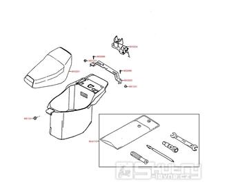 F09 Sedačka a nářadí - Kymco Filly 50 4T