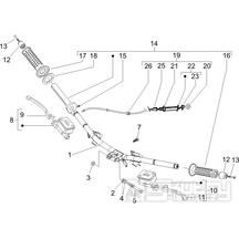 3.06 Řidítka, gripy, brzdové páčky - Gilera Runner 200 VXR 4T LC Race 2005-2006 (ZAPM46200)