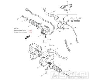 39 Gripy / Páčky / Přepínače - Hyosung GT 250 N (Naked)