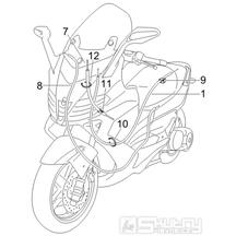 5.03 Brzdové lanko - Gilera Nexus 500 4T LC 2006 UK (ZAPM35200)