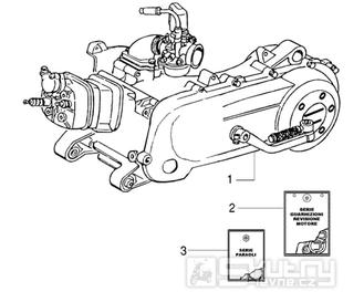 T1 Motor - Gilera DNA 50ccm 2T 2005 (ZAPC270003000001)