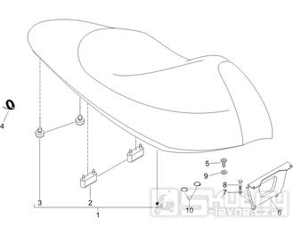 2.39 Sedadlo - Gilera Runner 200 VXR 4T LC 2005-2006 (ZAPM46200)