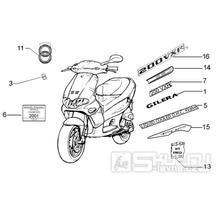 T27 Samolepky, loga - Gilera Runner VXR 200 4T (ZAPM24300...)