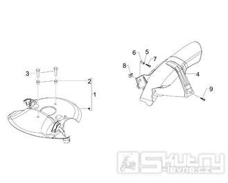 2.33 Zadní blatník - Gilera Stalker 50 2T 2008-2011 (ZAPC40100, ZAPC40101)