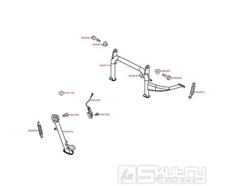 F15 Hlavní stojan / boční stojan  - Kymco People GT 300i