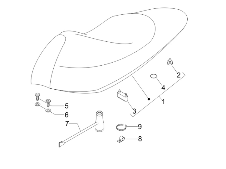 2.39 Sedadlo - Gilera Runner 50 SP Race (ZAPC46100)