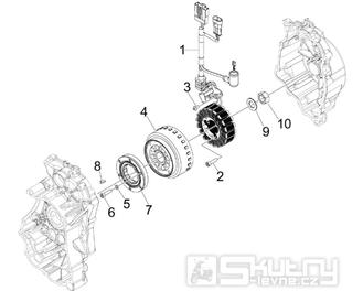 1.21 Magneto dobíjení - Gilera Nexus 125ie 4T LC 2009 (ZAPM35700)