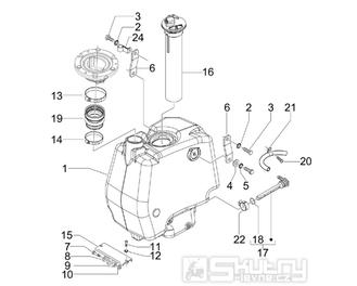 2.47 Palivová nádrž - Gilera Runner 125 ST 4T LC 2008-2012 (ZAPM46301)