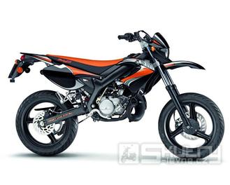 Malaguti XSM 50 ccm - pozastavená výroba - barva oranžová/černá