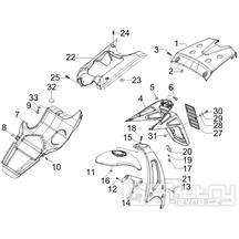 2.37 Zadní kryt, blatník - Gilera Runner 50 SP 2007 (ZAPC461000)