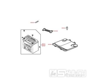 F12 Baterie / Pojistky - Kymco YUP 50