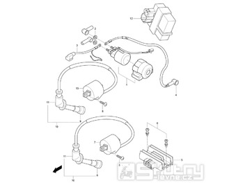 FIG20 Elektro součástky - Hyosung GV 125M C Aquila