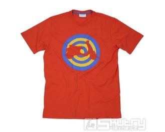 Pánské tričko Vespa Target, červené - velikost XXL