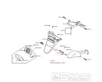 F19 Zadní světlo / Blatník - Kymco Top Boy 50 (COBRA)