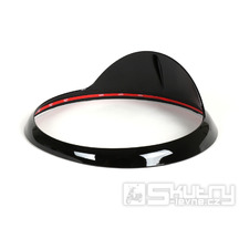 Rámeček světlometu Moto Nostra černý lesklý pro Vespa GT, GTL, GTS 125-300, GTS 125-300 Super (-2018)