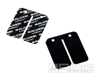 Lístky klapek Malossi karbonové pro blok VL10 Minarelli stojící