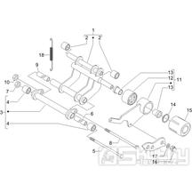 4.01 Uložení motoru - Gilera Runner 200 VXR 4T LC 2005-2006 (ZAPM46200)