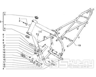 T17 Rám - Gilera GSM 50ccm Morini do 2005 (VTBC08102...)