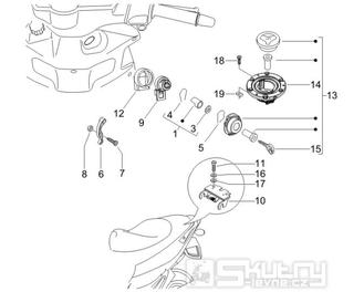 2.46 Zámky - Gilera Runner 50 SP 2007 (ZAPC461000)