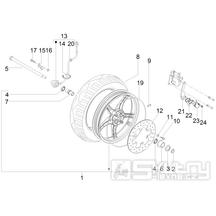 4.11 Přední kolo - Gilera Runner 50 SP 2010-2012 (ZAPC46100, ZAPC46300, ZAPC4610001)