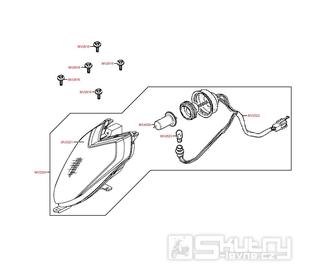 F01 Přední světlo - Kymco Maxxer 300 Wide MMC