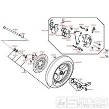 F07 Přední kolo s brzdou - Kymco Grand Dink 125S