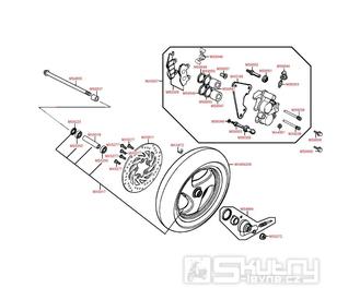 F07 Přední kolo s brzdou - Kymco Grand Dink 125S