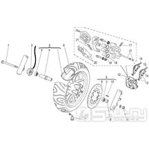 Přední kolo a brzdový systém - Malaguti Madison K 400