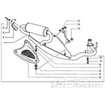 T17 Výfuk - Gilera Runner Purejet 50 1998-2005 (ZAPC36100)