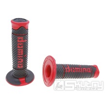Gripy Domino A260 Off-Road v černo-červeném provedení o délce 120mm