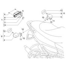 6.04 Zadní světlo a blinkry - Gilera Runner 50 PureJet 2010-2011 (ZAPC46200)