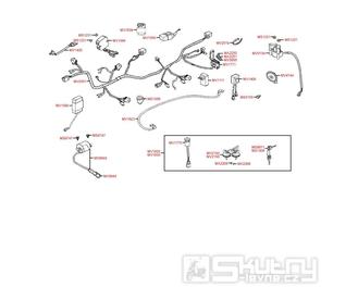 F21 Elektro součástky / Sada zámků - Kymco MXU 250 S