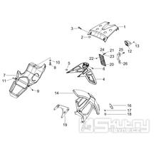 2.37 Zadní kryt, blatník - Gilera Runner 200 ST 4T LC 2008-2011 (ZAPM46401)