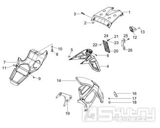 2.37 Zadní kryt, blatník - Gilera Runner 200 ST 4T LC 2008-2011 (ZAPM46401)