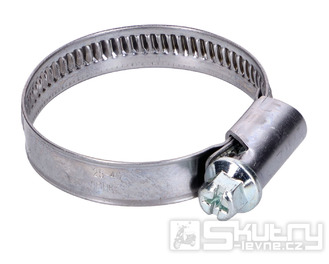 Šneková hadicová spona 25–40mm, šířka 9mm