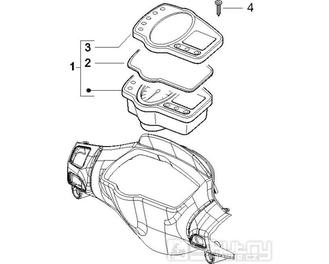 3.02 Tachometr - Gilera Runner 125 VX 4T 2006-2007 UK (ZAPM46300)