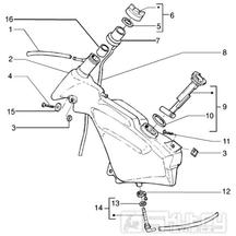 T35 Palivová nádrž - Gilera Runner VX 125 4T (ZAPM24100, ZAPM24000)