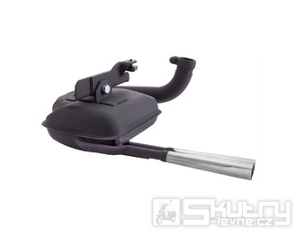 Závodní výfuk SIP ROAD Sport Optik černý pro Vespa 125 VM, VN, 150 VL, VB1T, VGL1T