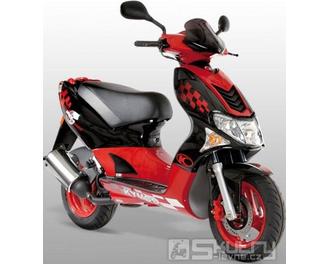 Kymco Super 9 AC Sports 50 - barva černá/červená