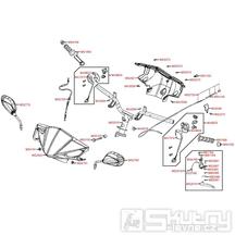 F03 Gripy / zrcátka / řidítka a kapotáž řidítek - Kymco Agility 50 RS 2T KE10BA