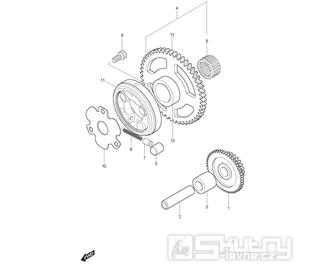 FIG07 Volnoběžka startéru - Hyosung GT 125 NE