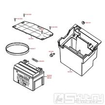 F11 Baterie a uložení baterie - Kymco Grand Dink 50
