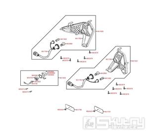 F21 Zadní světlo / osvětlení SPZ - Kymco MXU 300 Wide