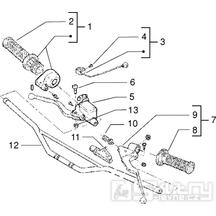 T28 Řidítka, gripy, brzdová páčka, přepínače - Gilera GSM 50ccm Morini do 2005 (VTBC08102...)