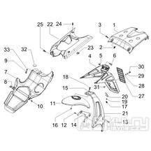 2.37 Zadní kryt, blatník - Gilera Runner 50 SP 2010-2012 (ZAPC46100, ZAPC46300, ZAPC4610001)