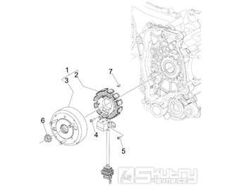 1.21 Magneto dobíjení - Gilera Runner 125 ST 4T LC 2008-2012 (ZAPM46301)