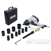Pneumatický rázový utahovák se sadou nástrojů 12,5 mm (1/2") 312 Nm 16dílný