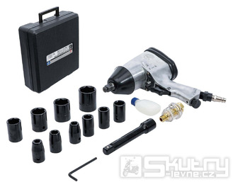 Pneumatický rázový utahovák se sadou nástrojů 12,5 mm (1/2") 312 Nm 16dílný