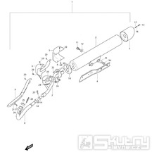 FIG12 Výfuk - Hyosung GV 125M C Aquila