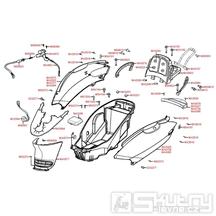 F13 Zadní plastová část - Kymco Grand Dink 50